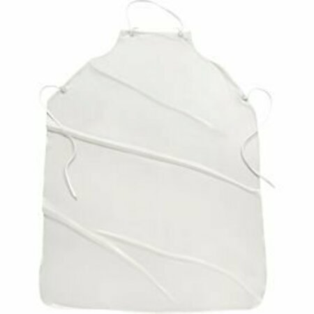 PIP 6 Mil Raw Edge Vinyl Apron - White, 35" x 45" UUW-45